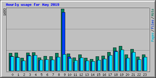 Hourly usage for May 2019